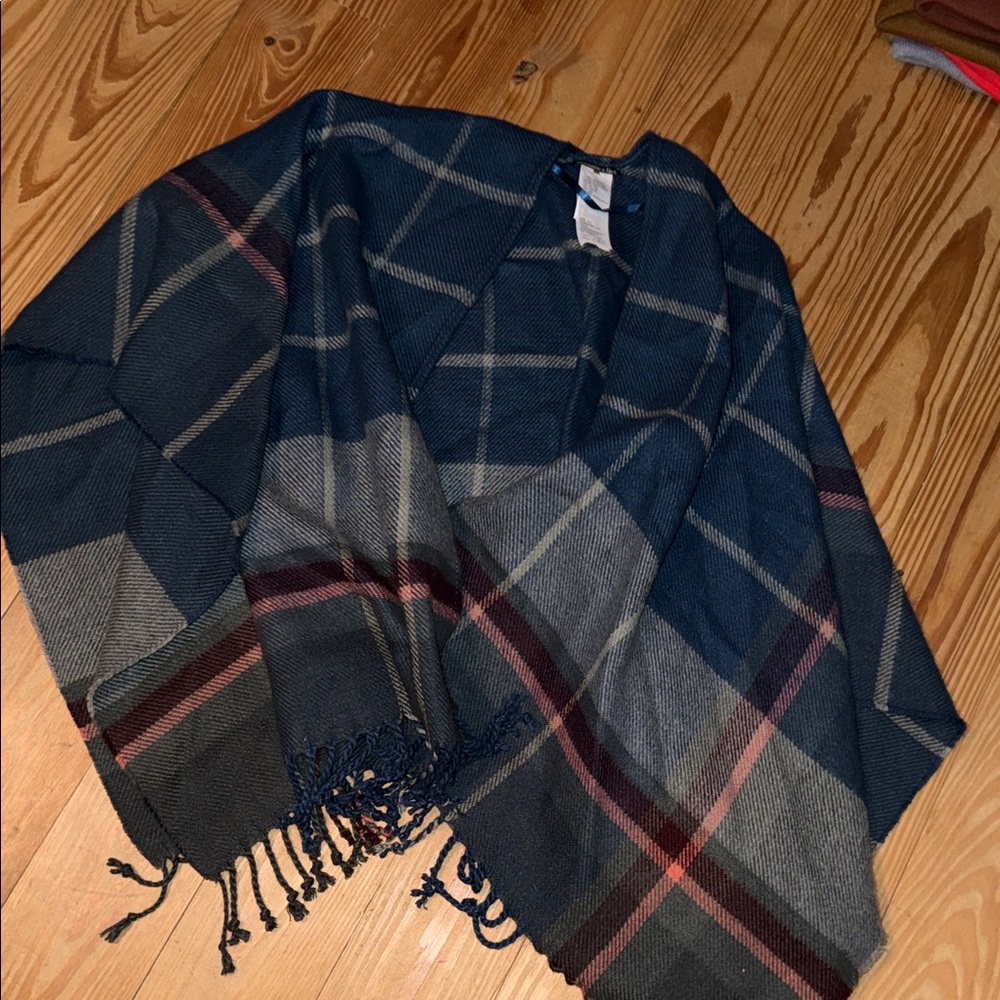 Abercrombie & Fitch Navy Blue Shawl
